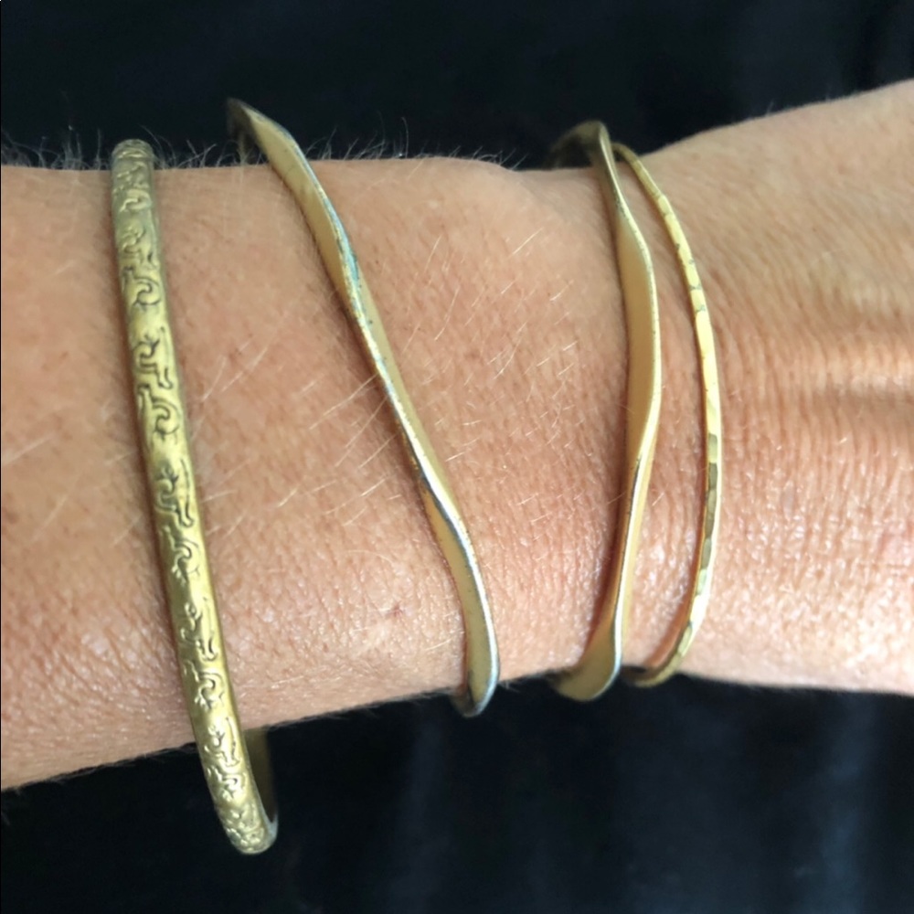 4 Piece Gold Bangle Set